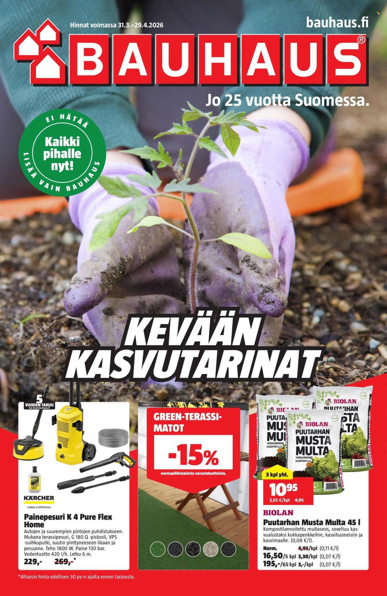 BAUHAUS tarjoukset - Alkaen TI 31.3.2026