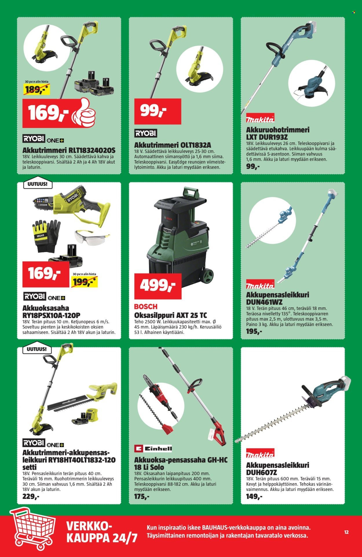 BAUHAUS tarjoukset - Alkaen TI 31.3.2026