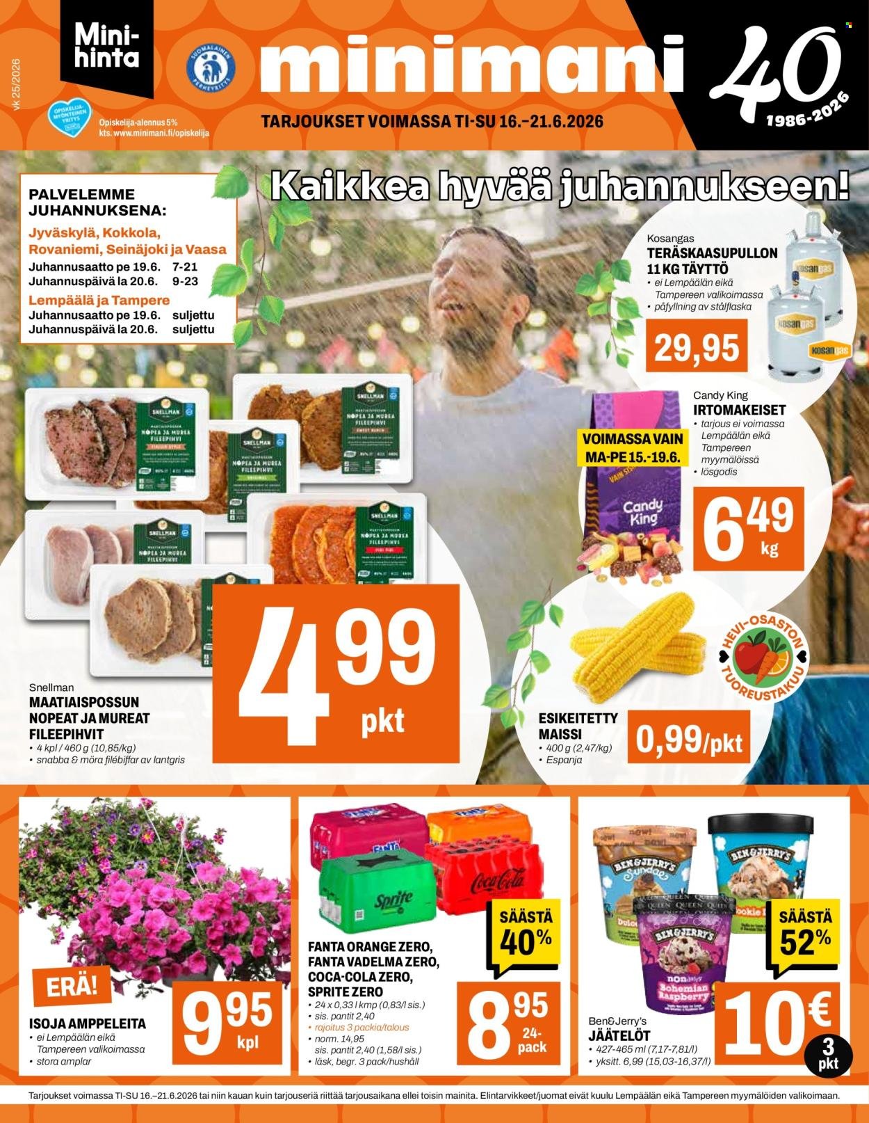 MINIMANI tarjoukset - Alkaen TI 16.6.2026