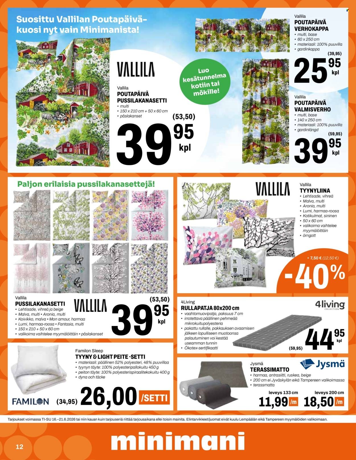 MINIMANI tarjoukset - Alkaen TI 16.6.2026