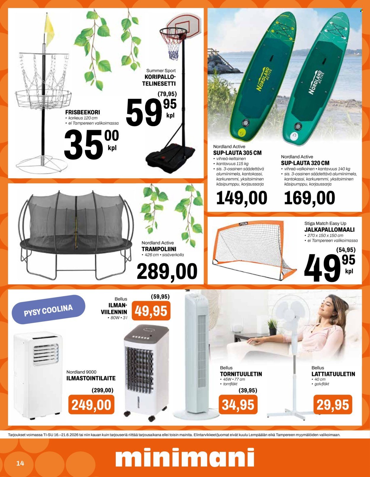 MINIMANI tarjoukset - Alkaen TI 16.6.2026