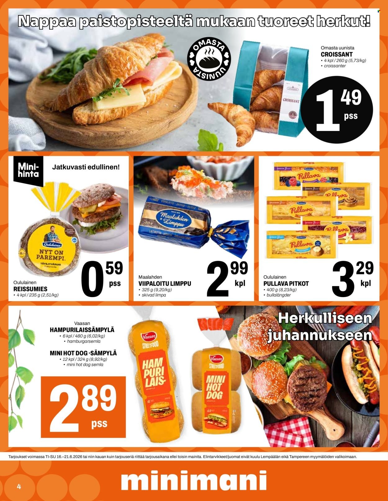 MINIMANI tarjoukset - Alkaen TI 16.6.2026