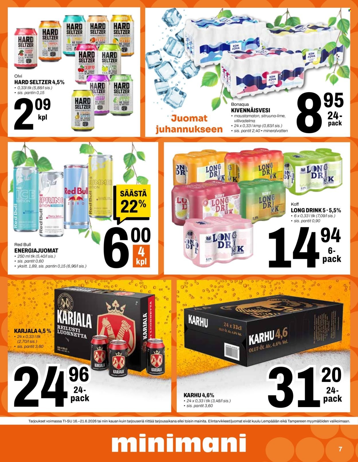 MINIMANI tarjoukset - Alkaen TI 16.6.2026