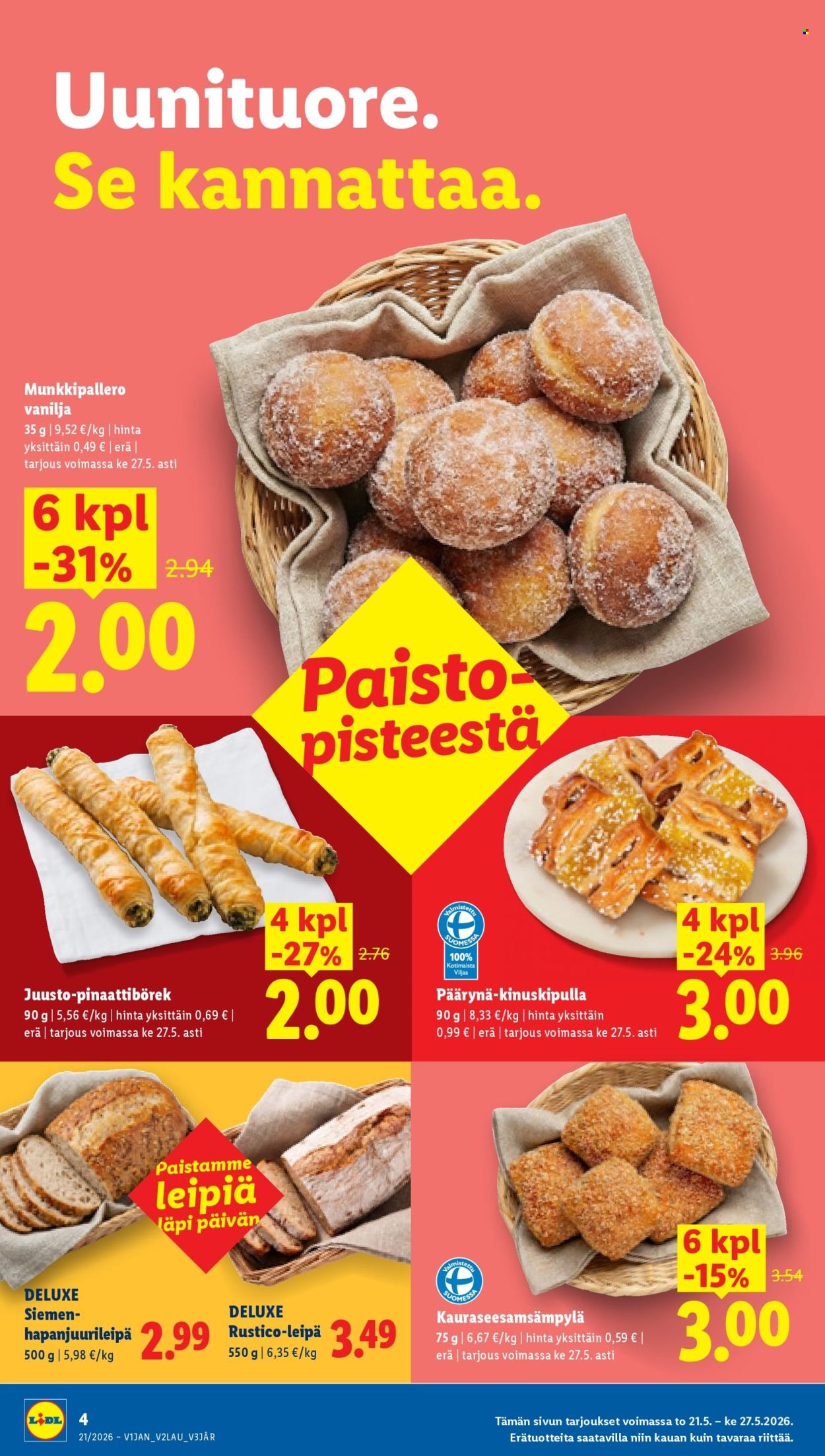 LIDL tarjoukset - Alkaen TO 21.5.2026