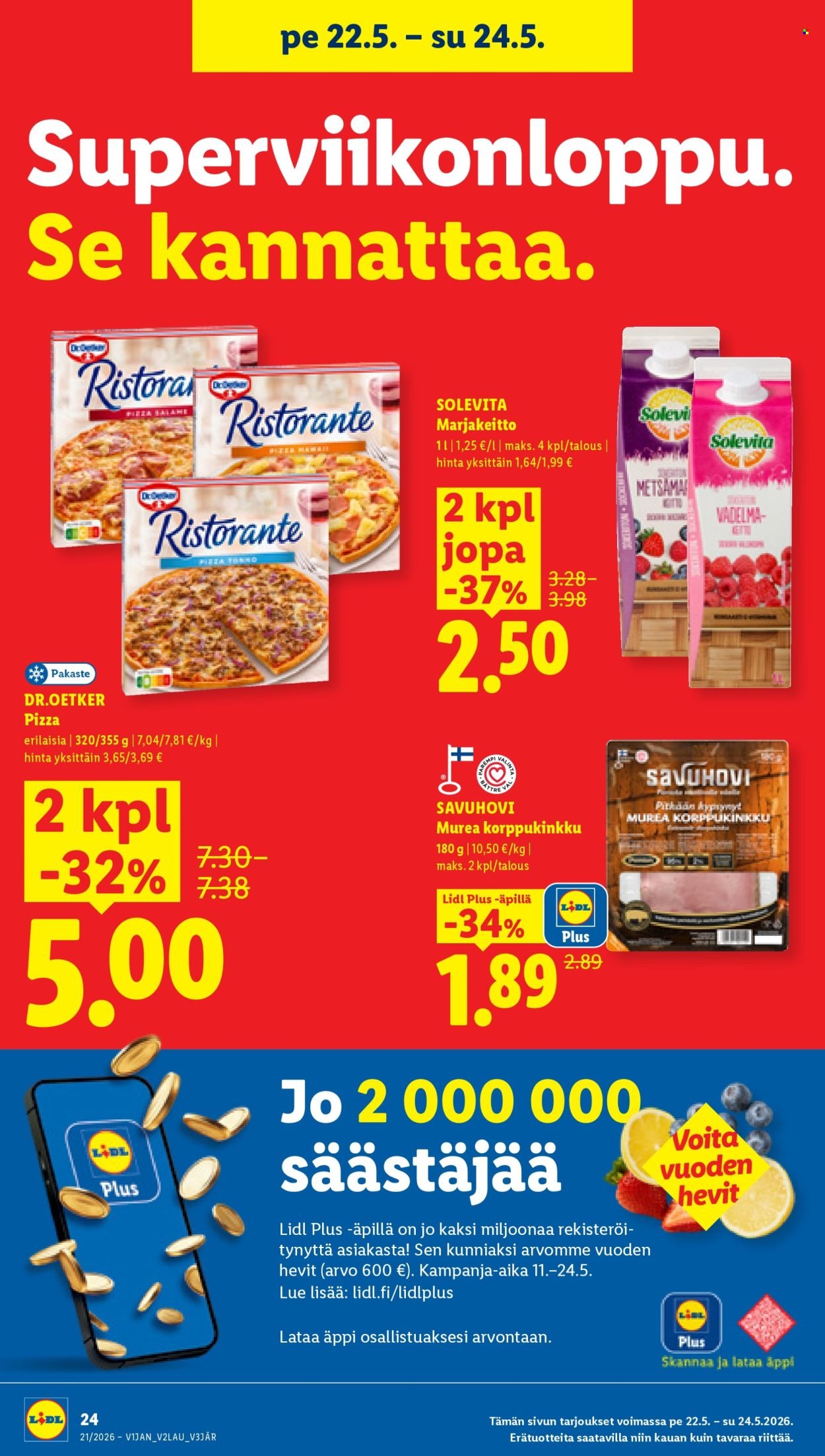 LIDL tarjoukset - Alkaen TO 21.5.2026