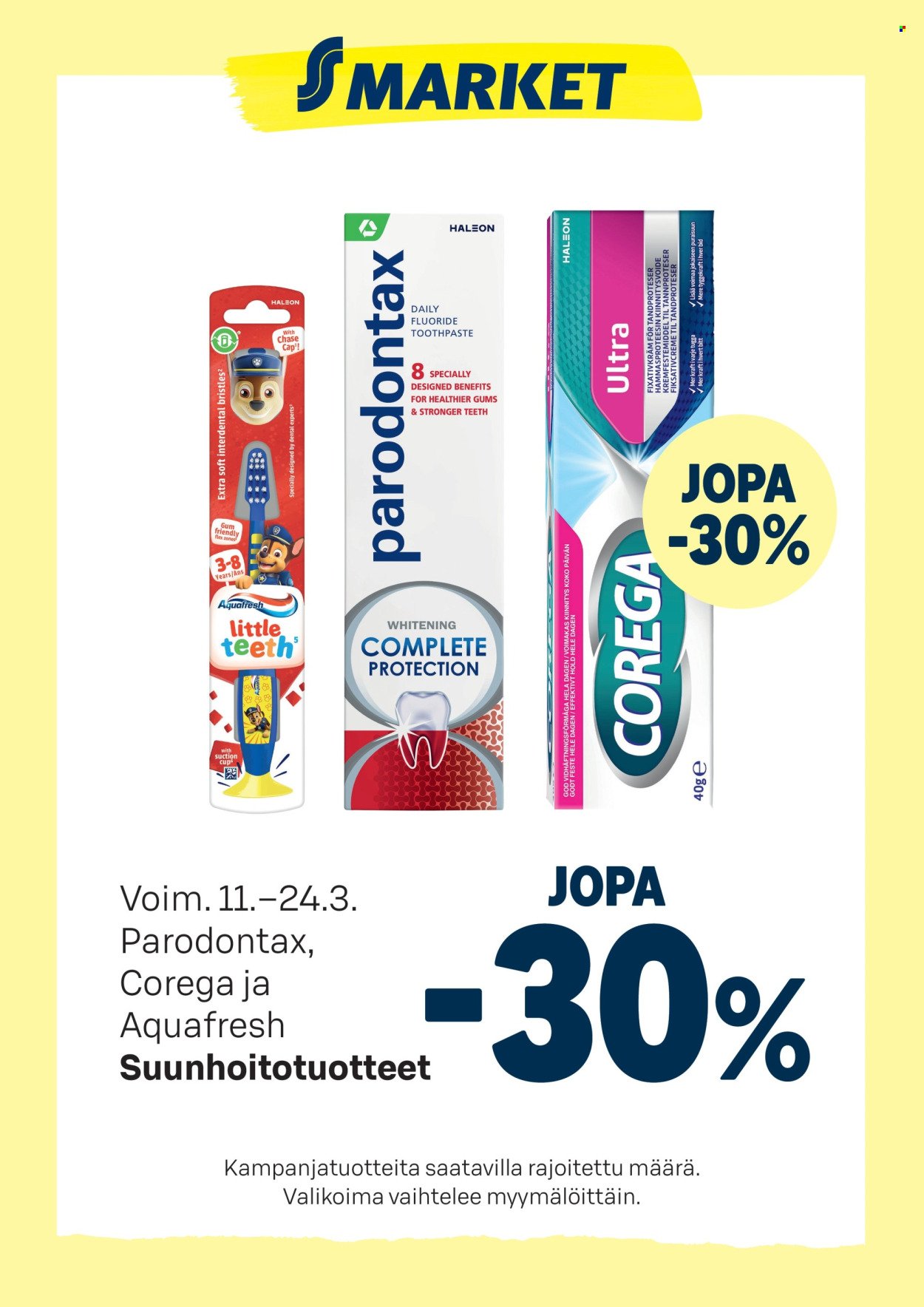 S-MARKET tarjoukset - Suunhoitotuotteet