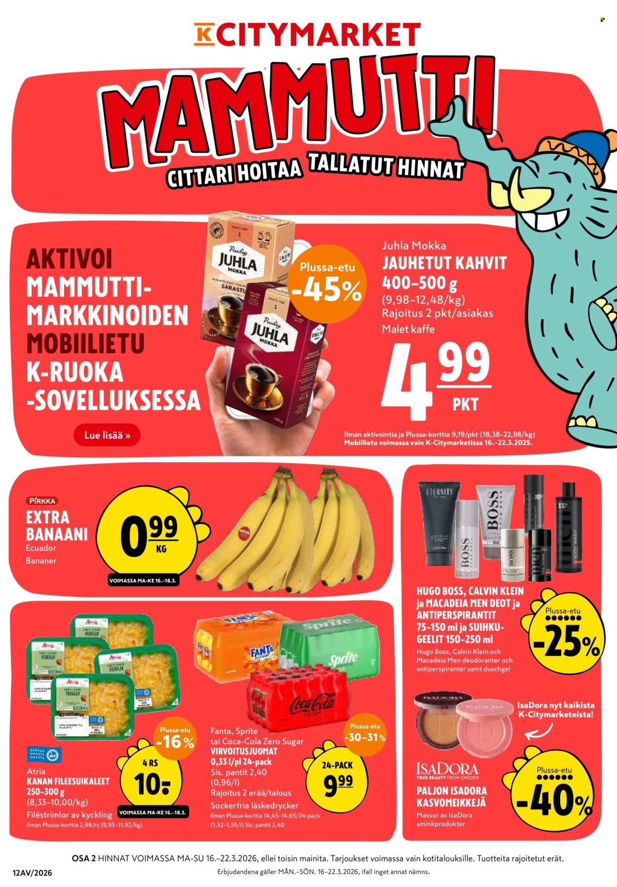 K-CITYMARKET tarjoukset - Alkaen MA 16.3.2026