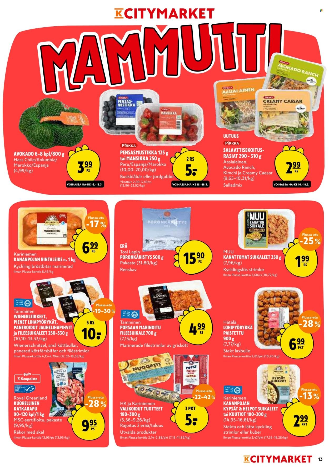 K-CITYMARKET tarjoukset - Alkaen MA 16.3.2026