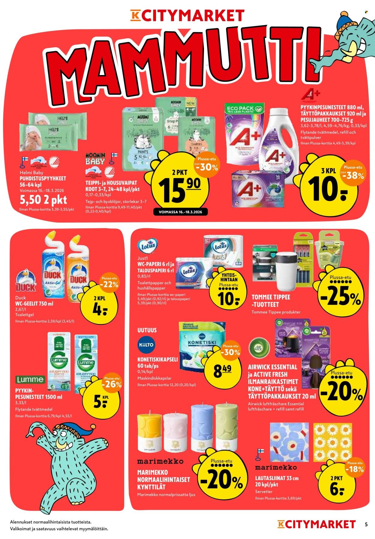 K-CITYMARKET tarjoukset - Alkaen MA 16.3.2026