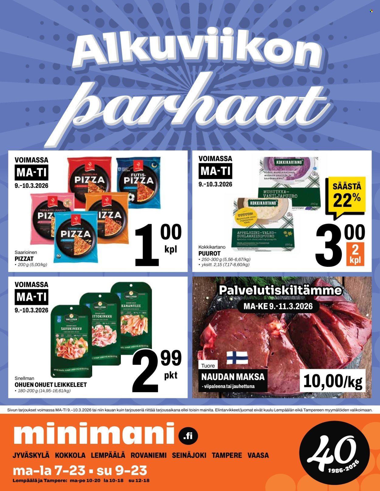 MINIMANI tarjoukset - Alkaen KE 4.3.2026