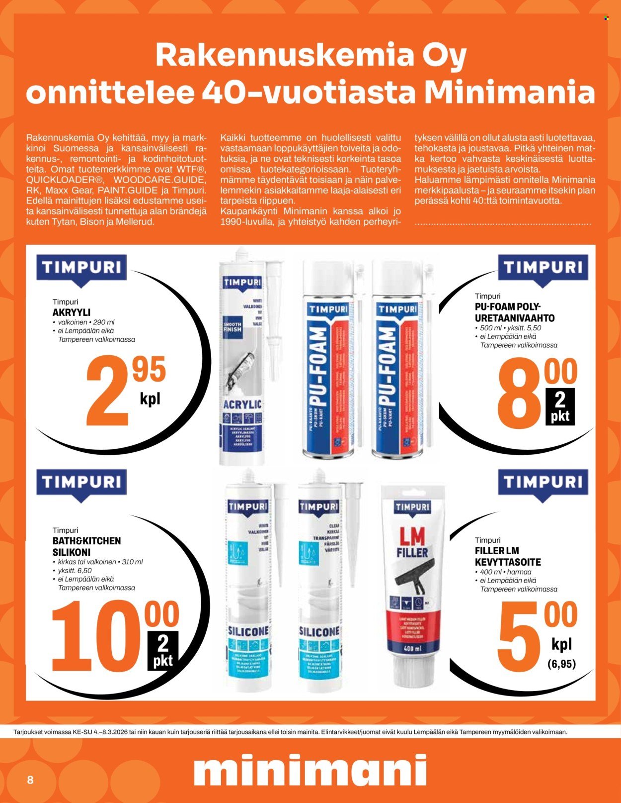 MINIMANI tarjoukset - Alkaen KE 4.3.2026