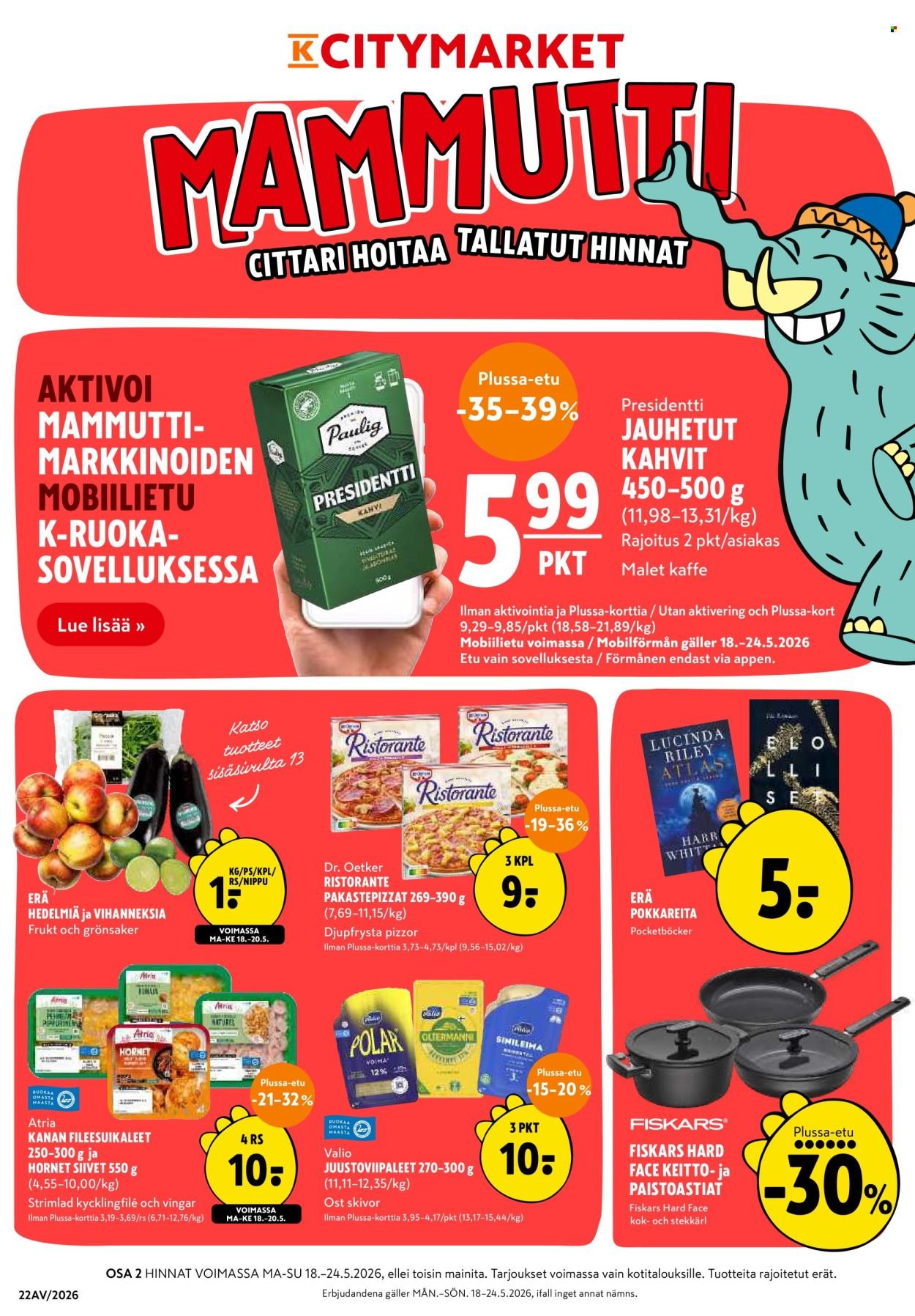 K-CITYMARKET tarjoukset - Alkaen MA 18.5.2026