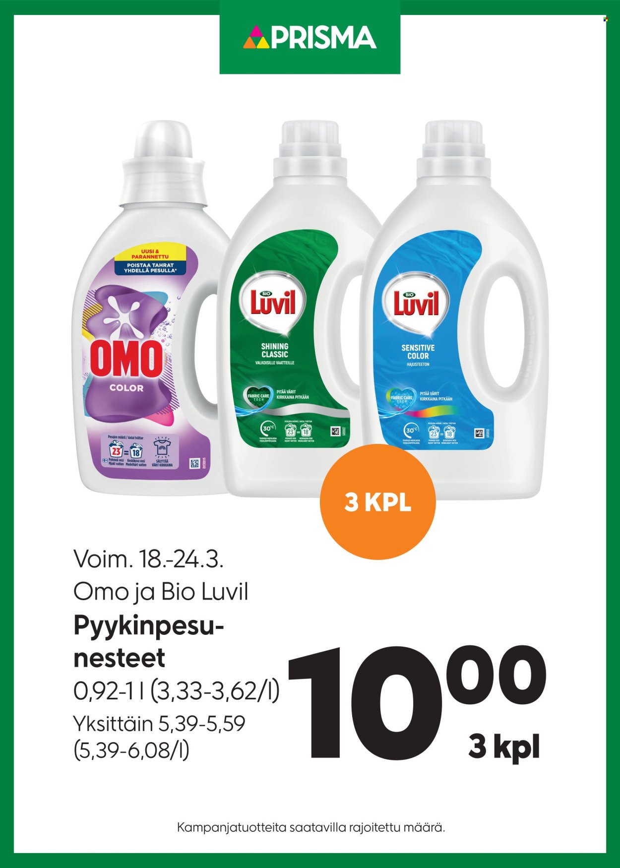PRISMA tarjoukset - Alkaen KE 18.3.2026
