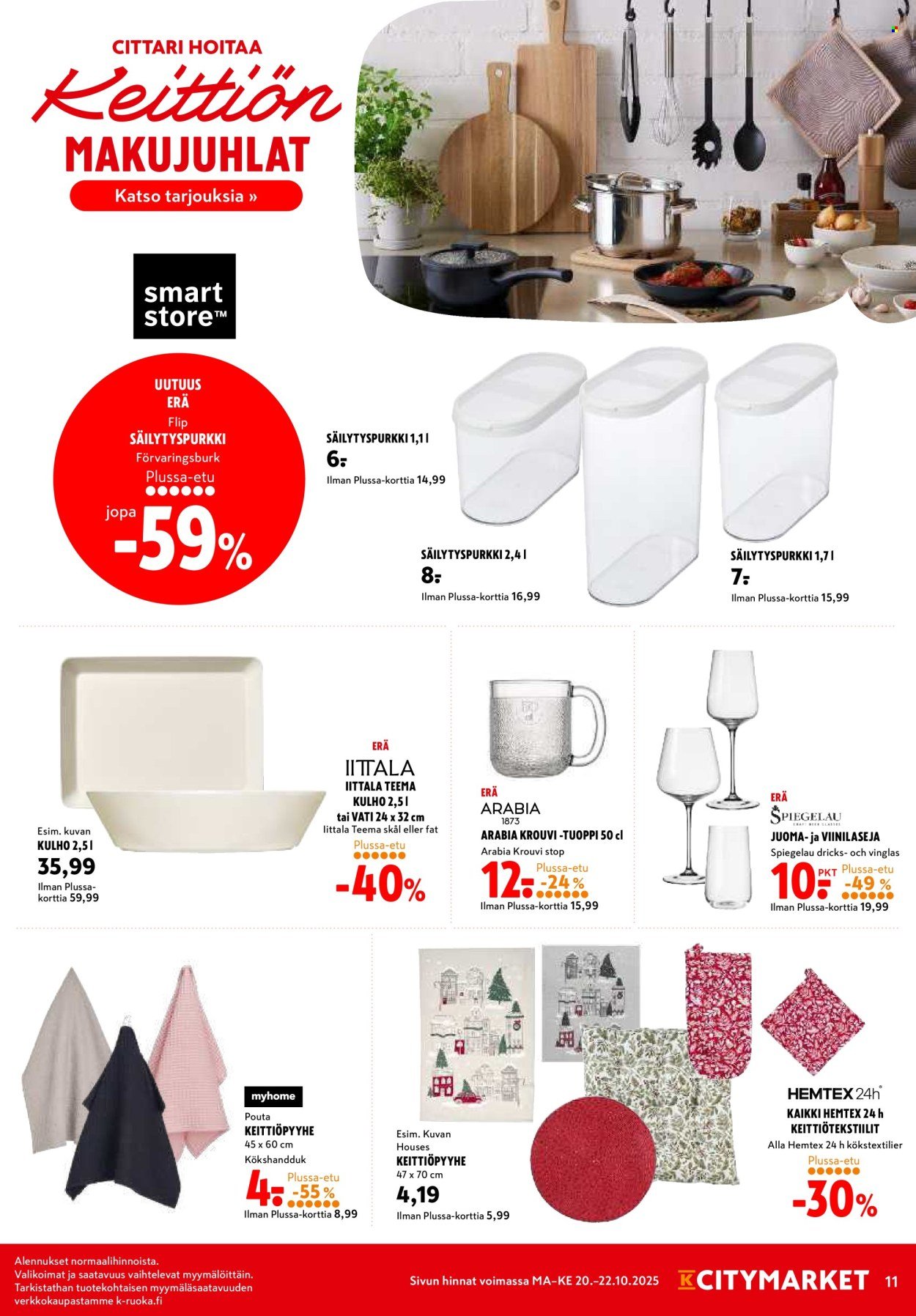 K-CITYMARKET tarjoukset - Alkaen MA 20.10.2025 (2025-10-20 - 2025-10-22)