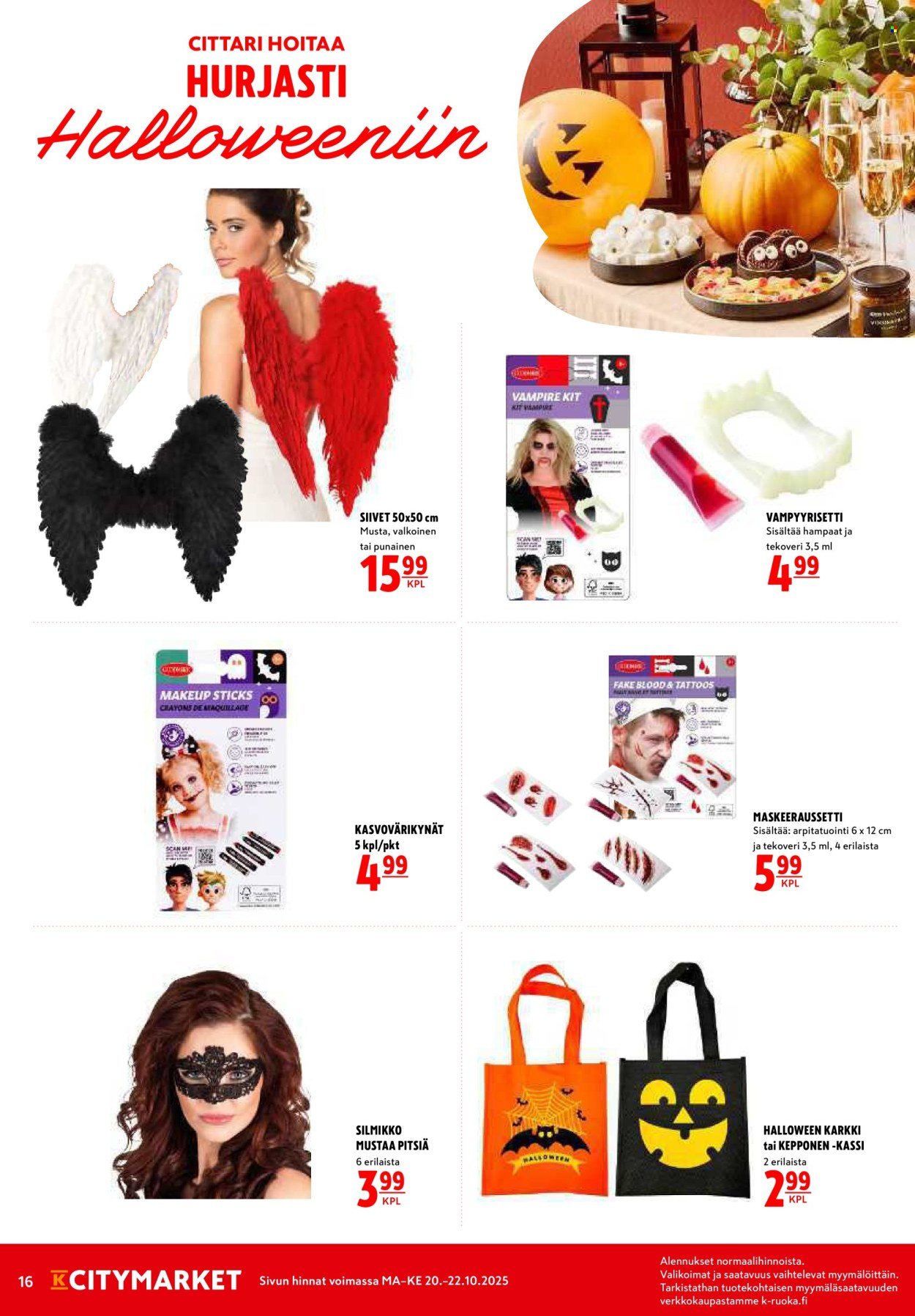 K-CITYMARKET tarjoukset - Alkaen MA 20.10.2025 (2025-10-20 - 2025-10-22)