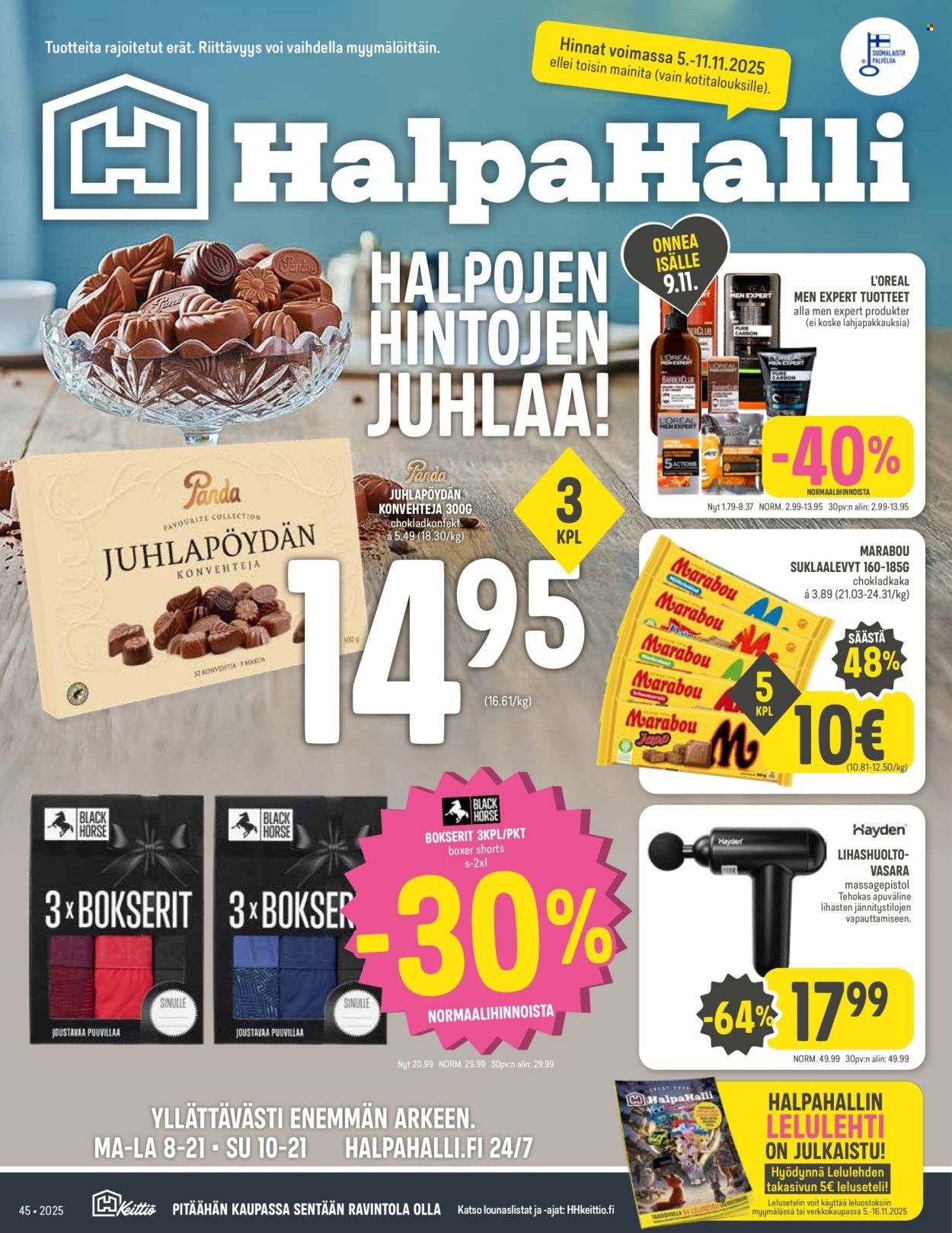 HALPAHALLI tarjoukset - Uusin tarjouslehtemme (2025-11-05 - 2025-11-11)