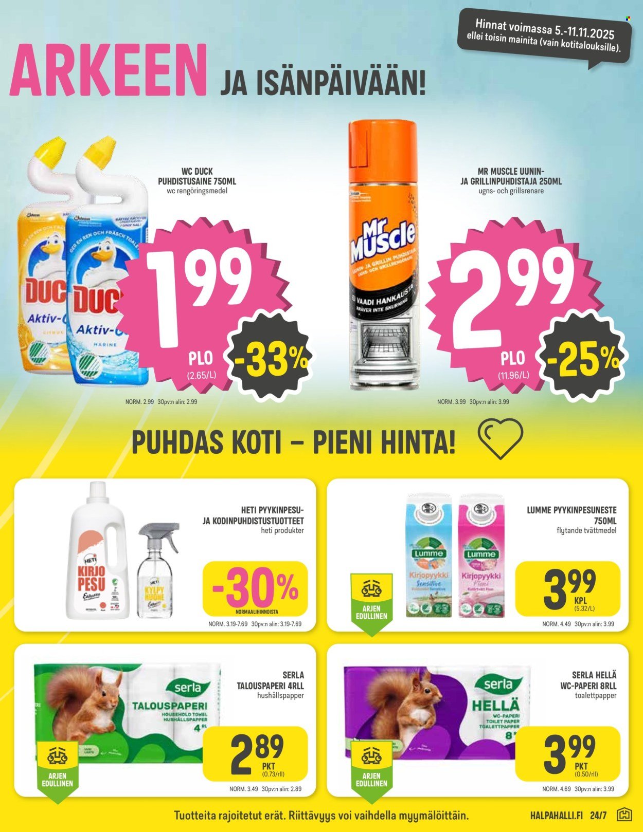 HALPAHALLI tarjoukset - Uusin tarjouslehtemme (2025-11-05 - 2025-11-11)