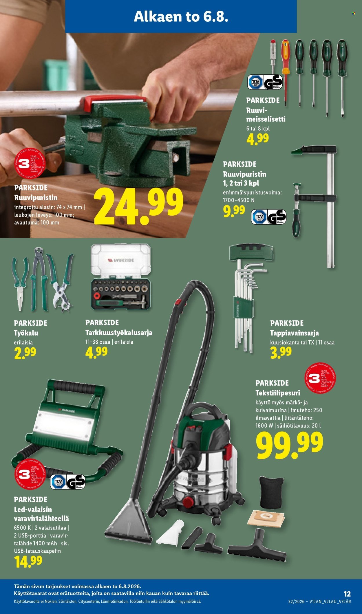 LIDL tarjoukset - PARKSIDE® - You got this!