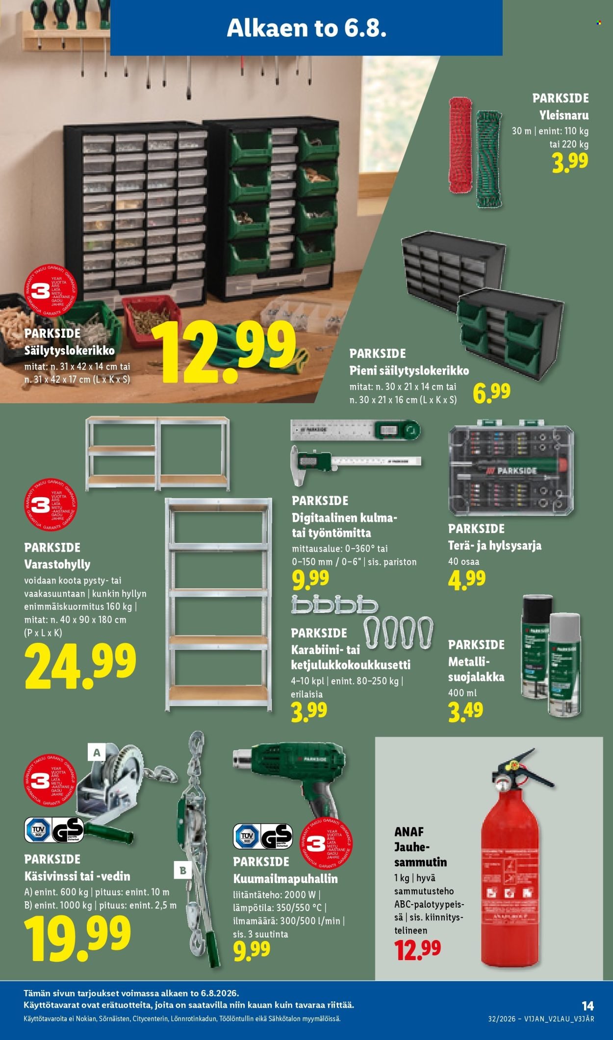 LIDL tarjoukset - PARKSIDE® - You got this!