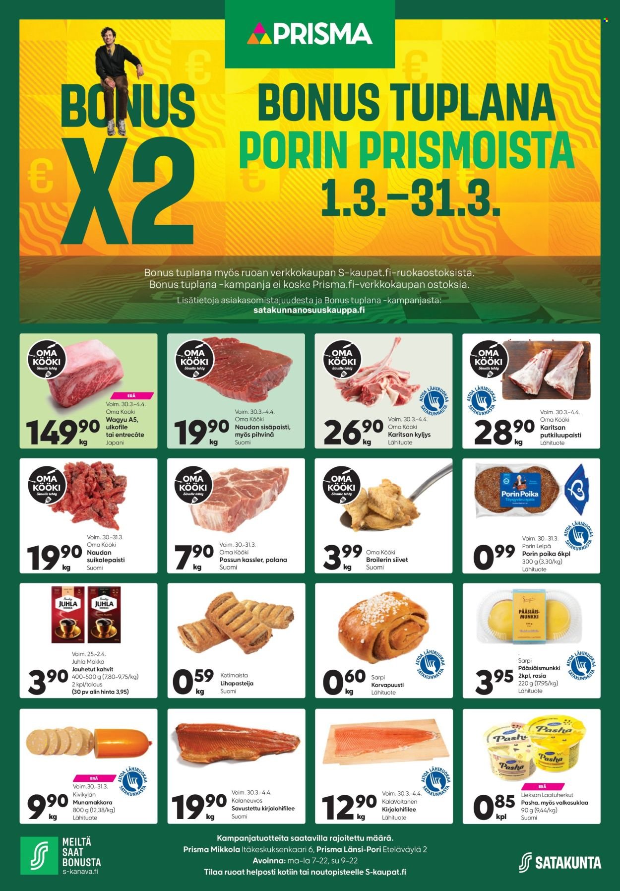 PRISMA tarjoukset - Alkaen MA 30.3.2026