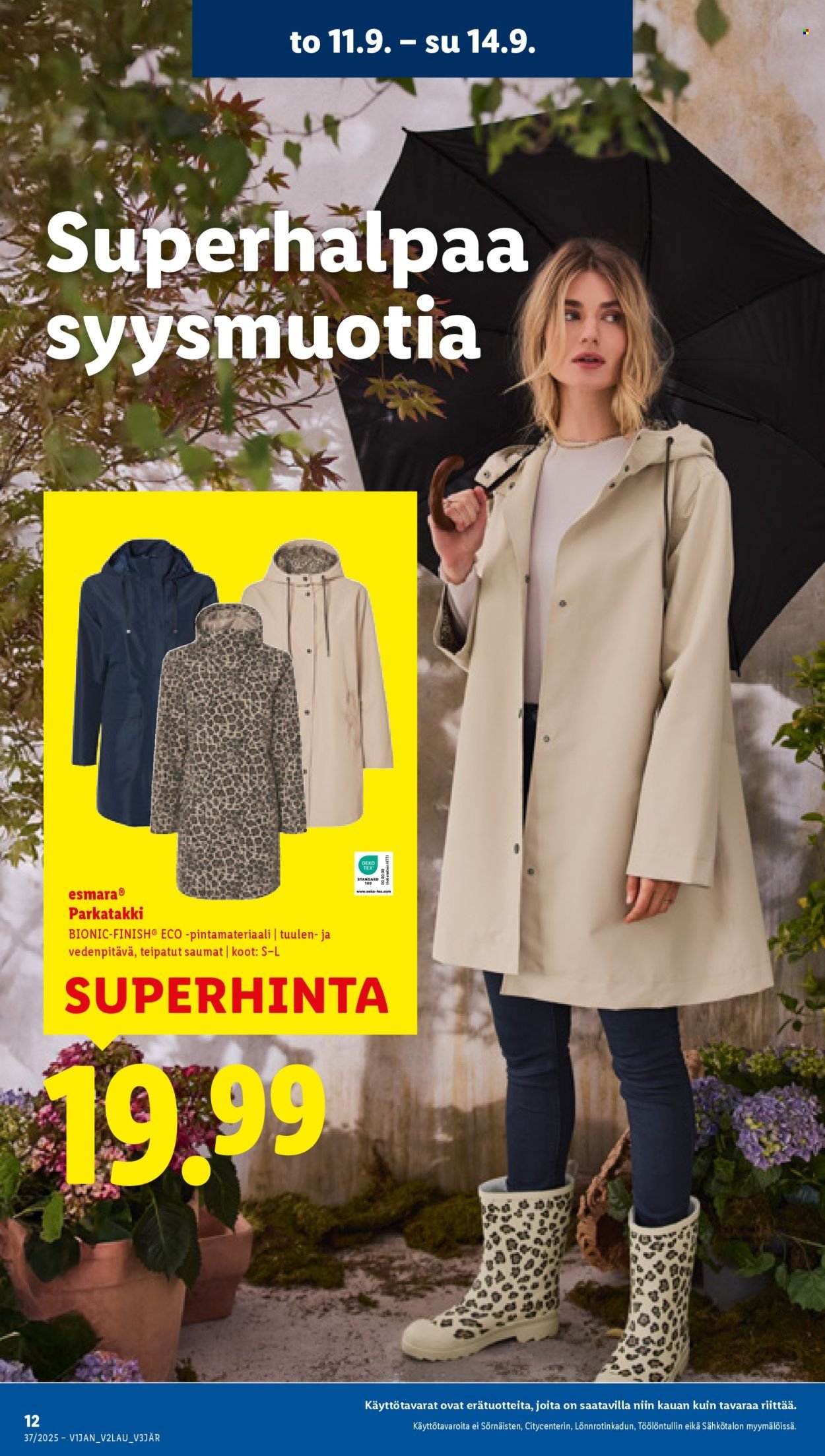 LIDL tarjoukset - Alkaen TO 11.9.2025 (2025-09-11 - 2025-09-17)