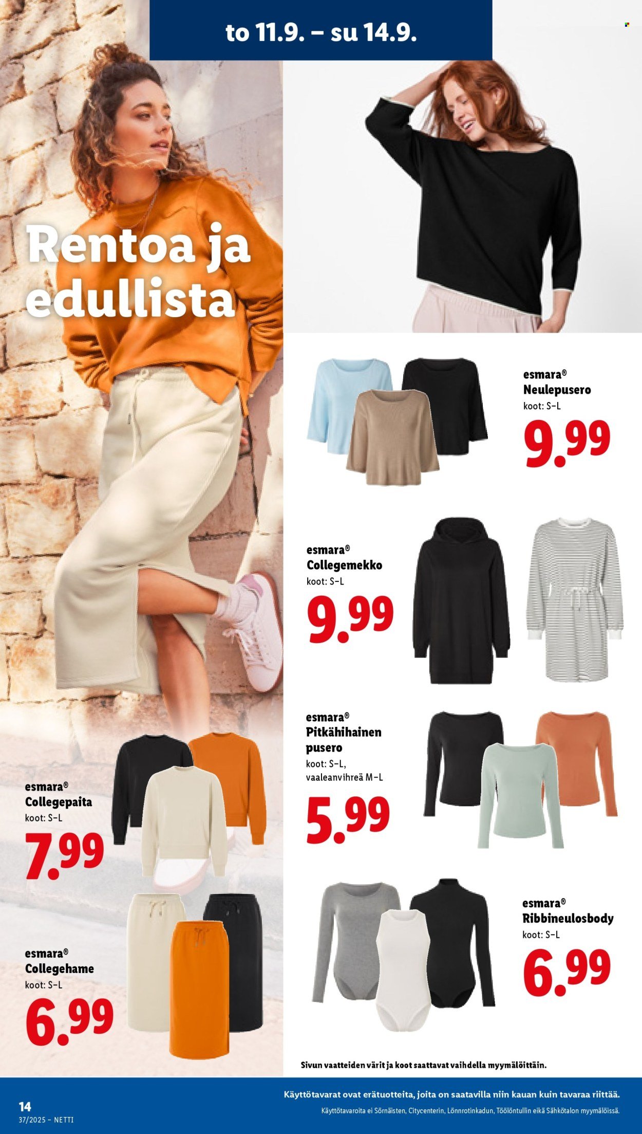 LIDL tarjoukset - Alkaen TO 11.9.2025 (2025-09-11 - 2025-09-17)