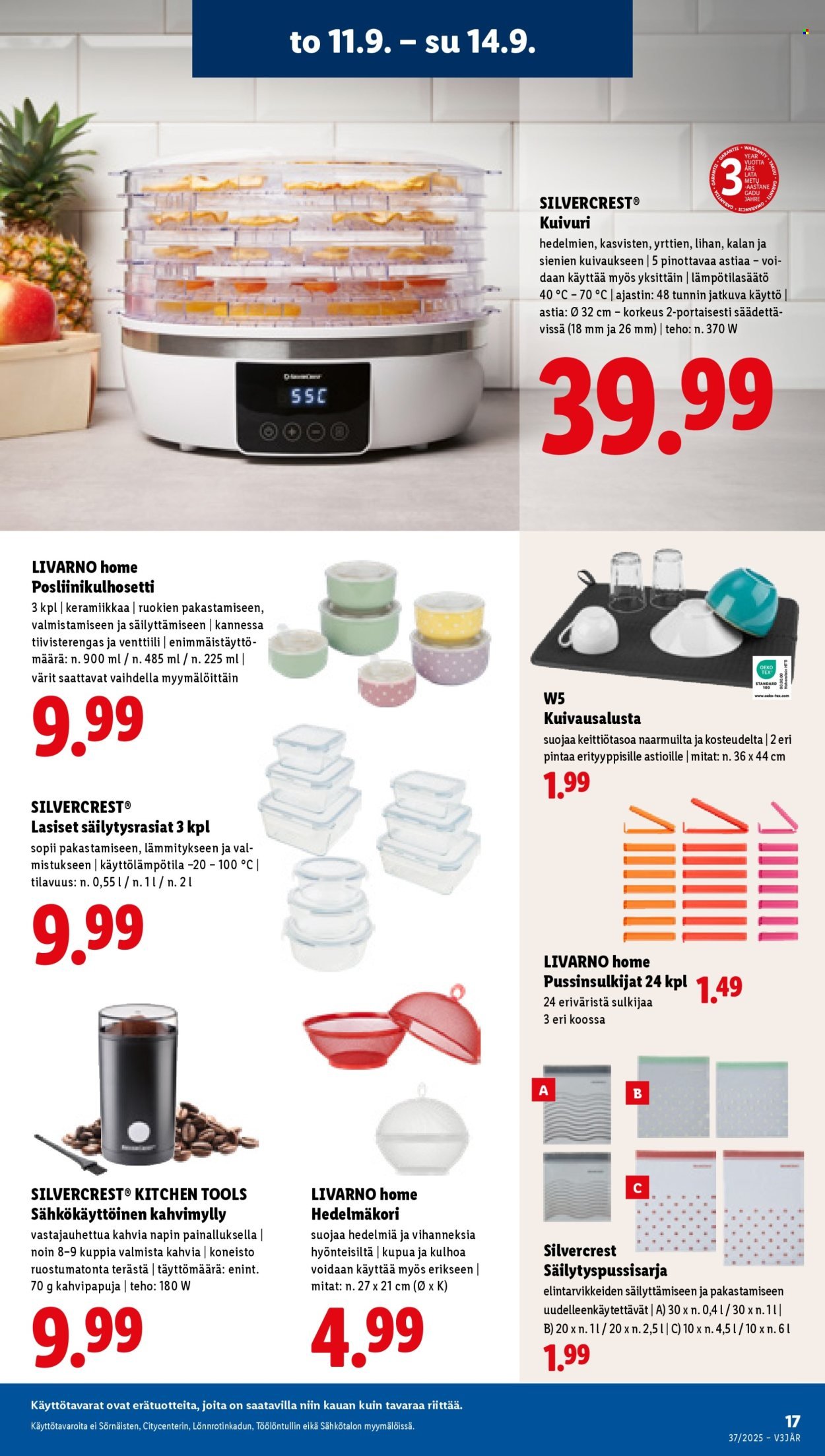 LIDL tarjoukset - Alkaen TO 11.9.2025 (2025-09-11 - 2025-09-17)