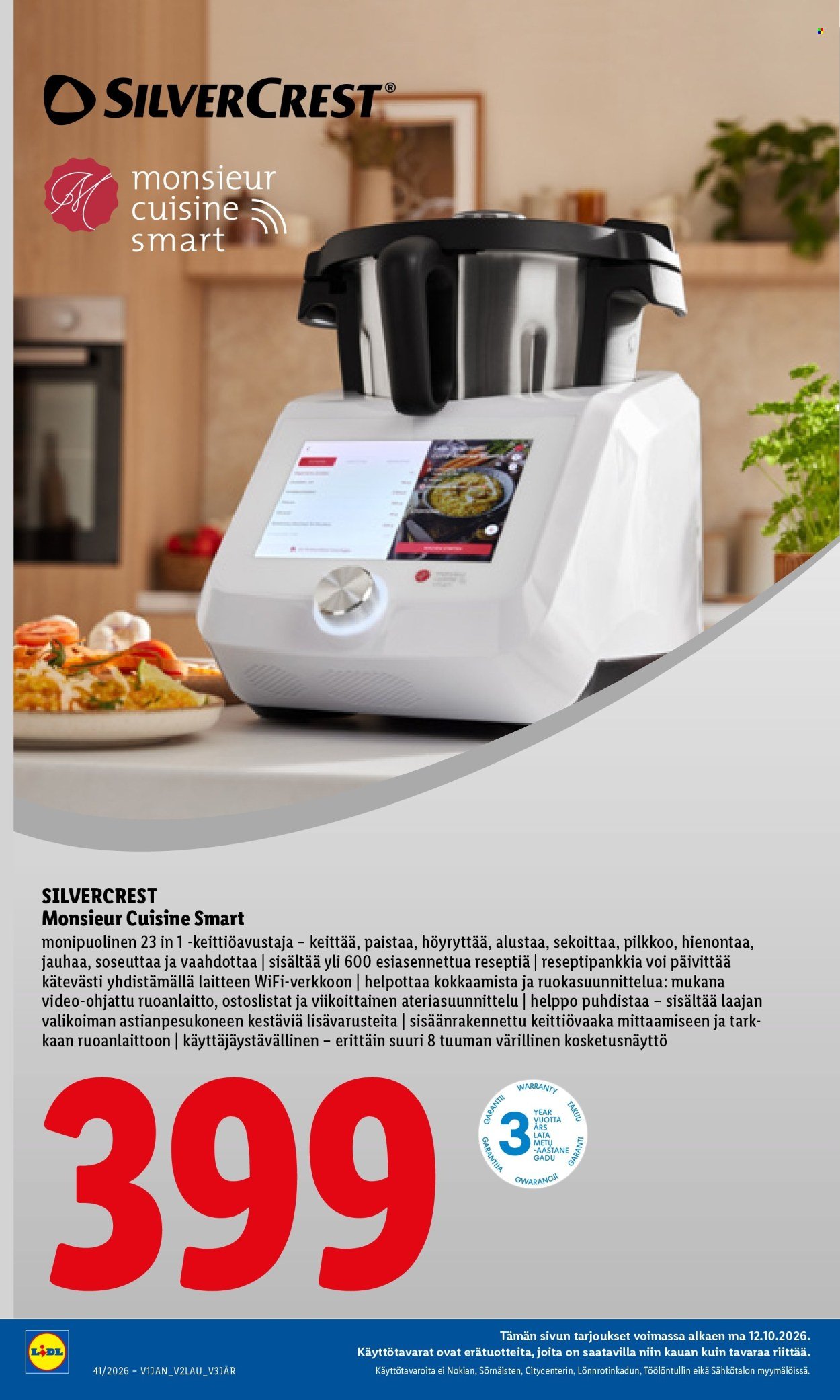 LIDL tarjoukset - Monsieur Cuisine Smart