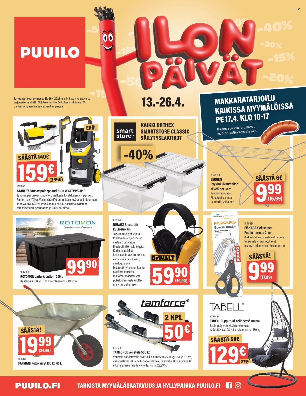 PUUILO tarjoukset - Ilon Päivät