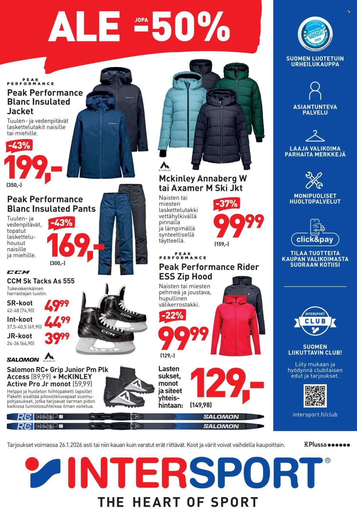 INTERSPORT tarjoukset - Huippumerkkien ALE alkoi Intersportissa!