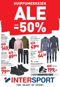 INTERSPORT tarjoukset - Huippumerkkien ALE alkoi Intersportissa!