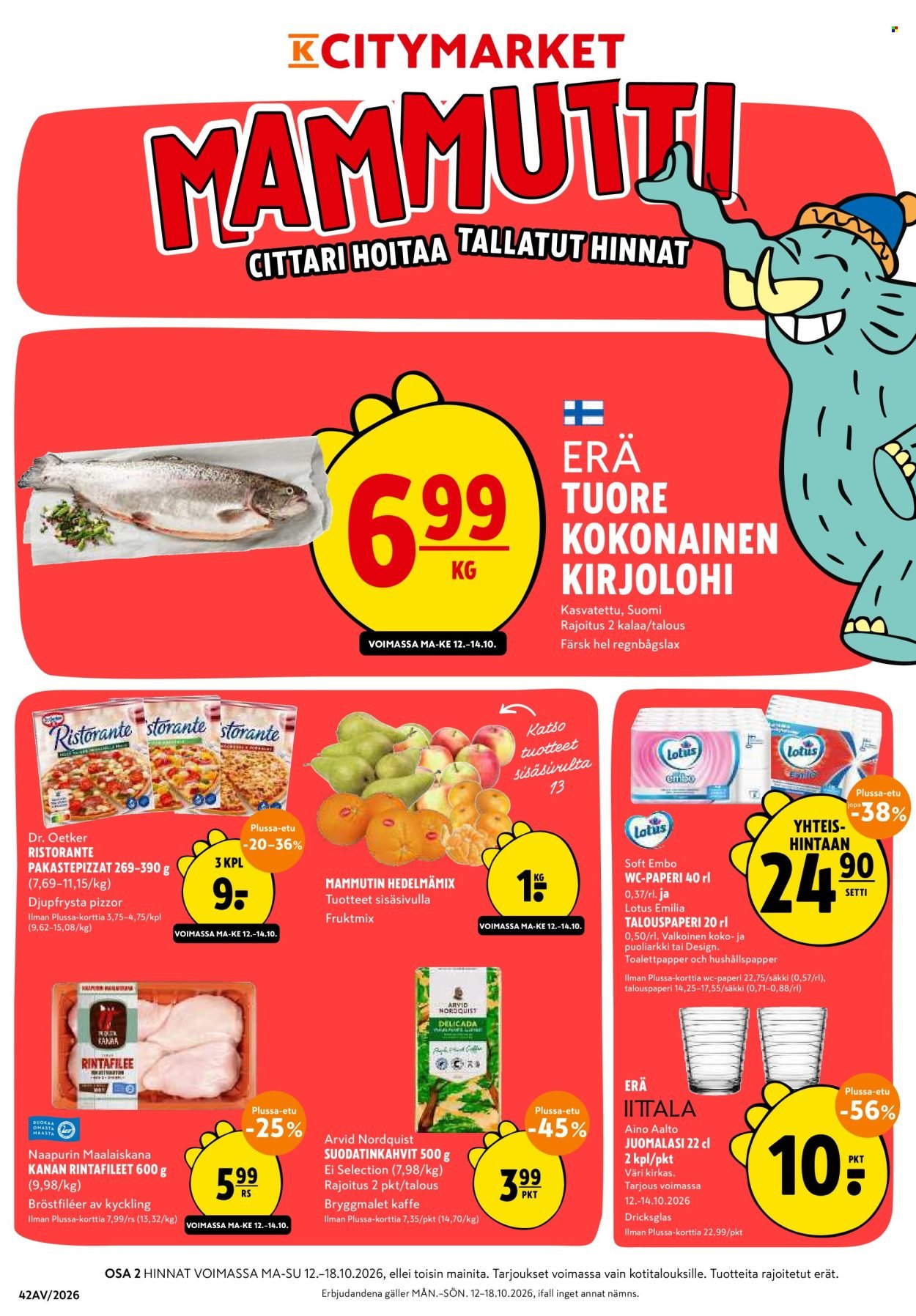 K-CITYMARKET tarjoukset - Alkaen MA 12.10.2026