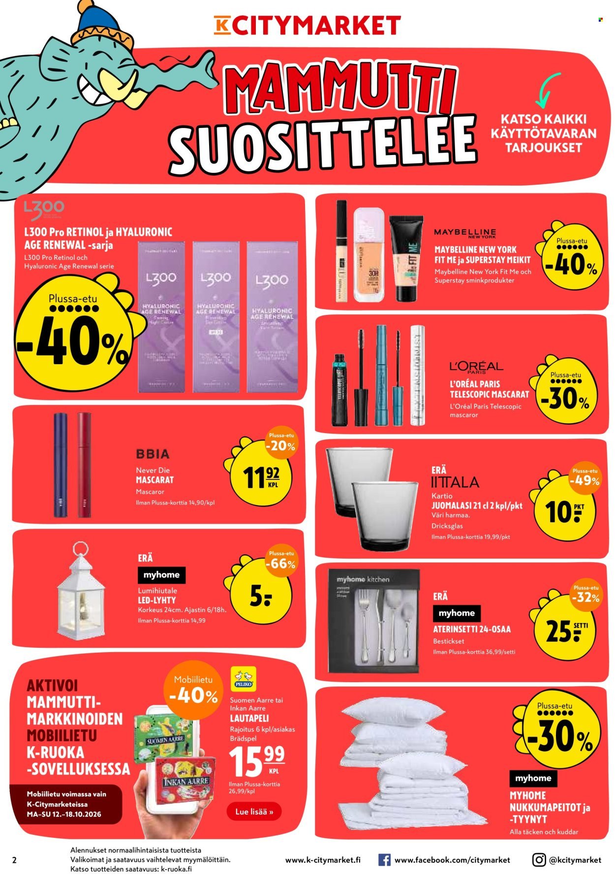 K-CITYMARKET tarjoukset - Alkaen MA 12.10.2026
