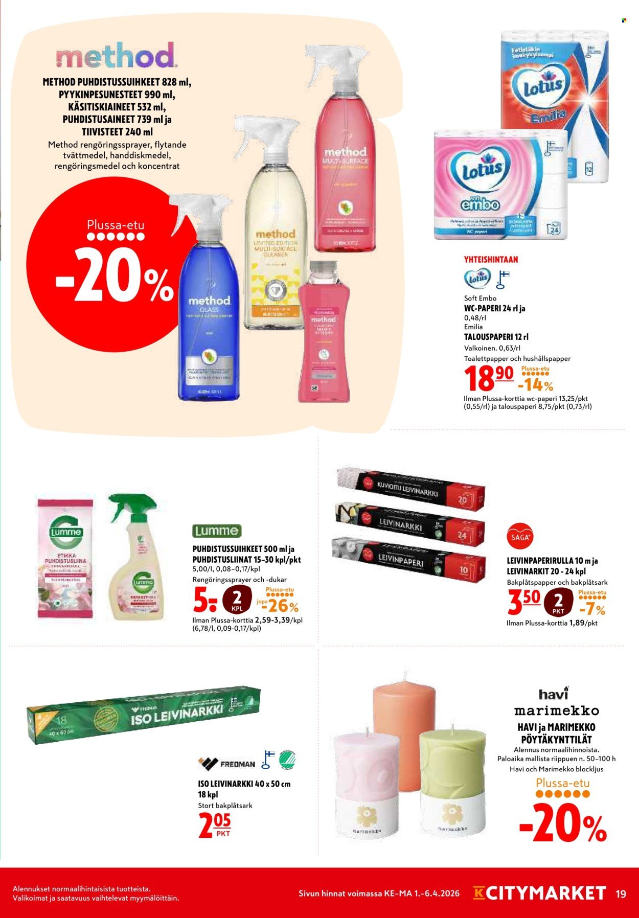 K-CITYMARKET tarjoukset - Alkaen KE 1.4.2026