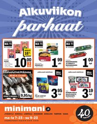 MINIMANI tarjoukset - Alkaen MA 10.8.2026