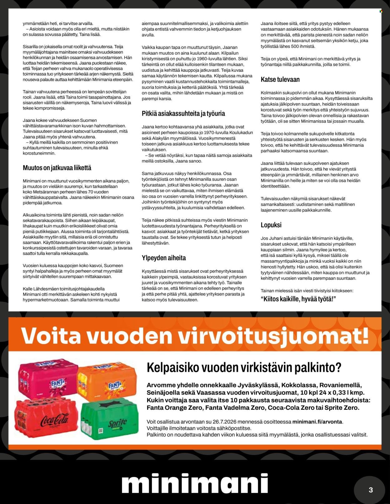 MINIMANI tarjoukset - Alkaen KE 22.7.2026