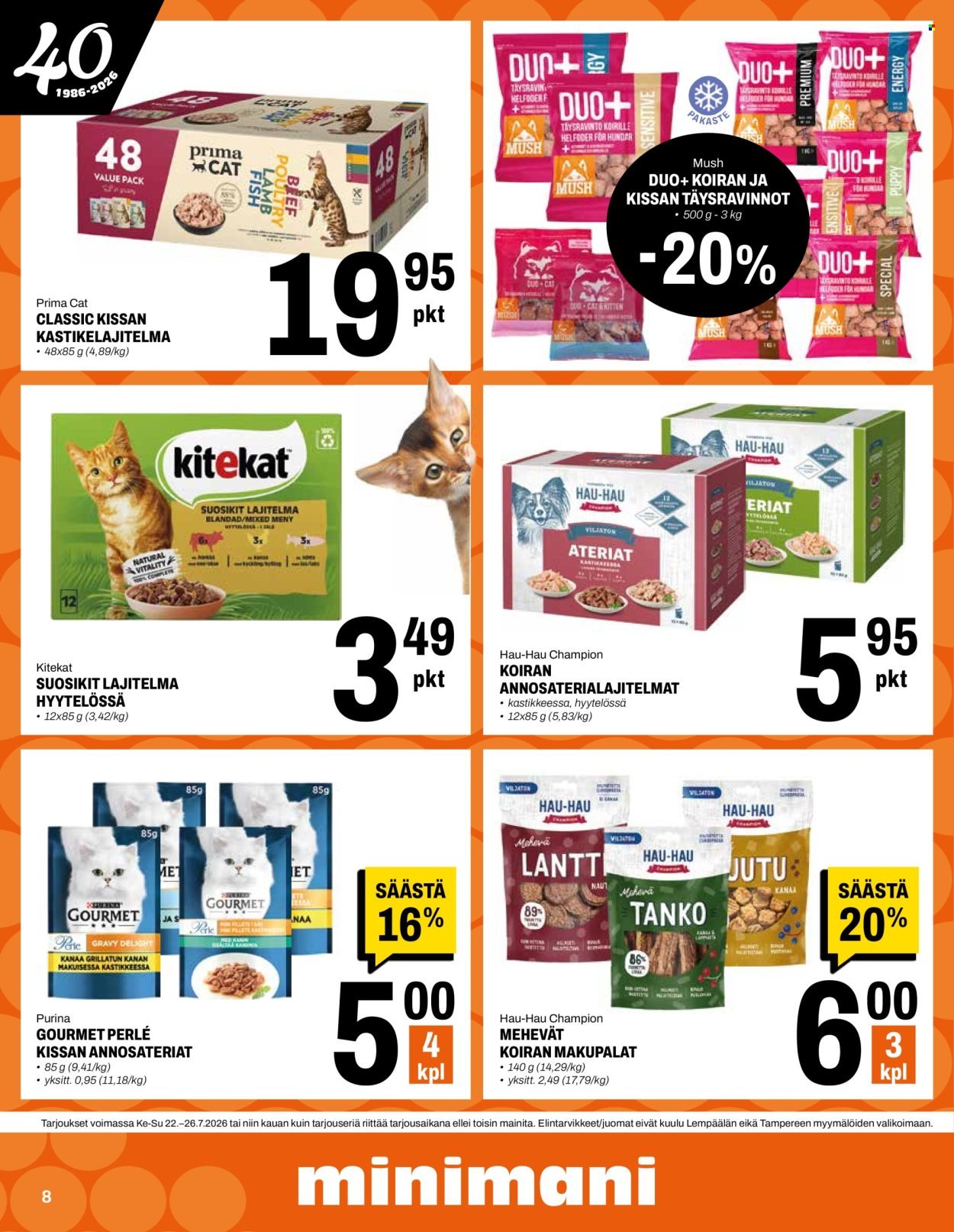 MINIMANI tarjoukset - Alkaen KE 22.7.2026