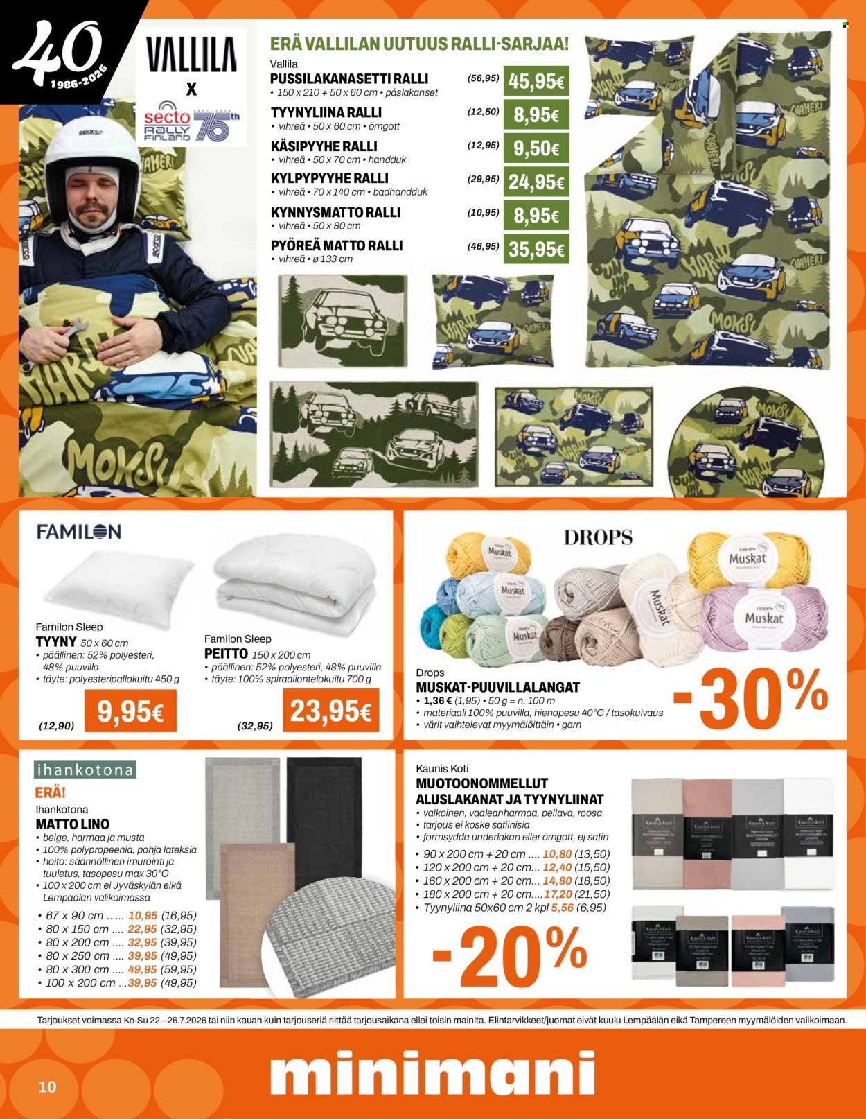 MINIMANI tarjoukset - Alkaen KE 22.7.2026
