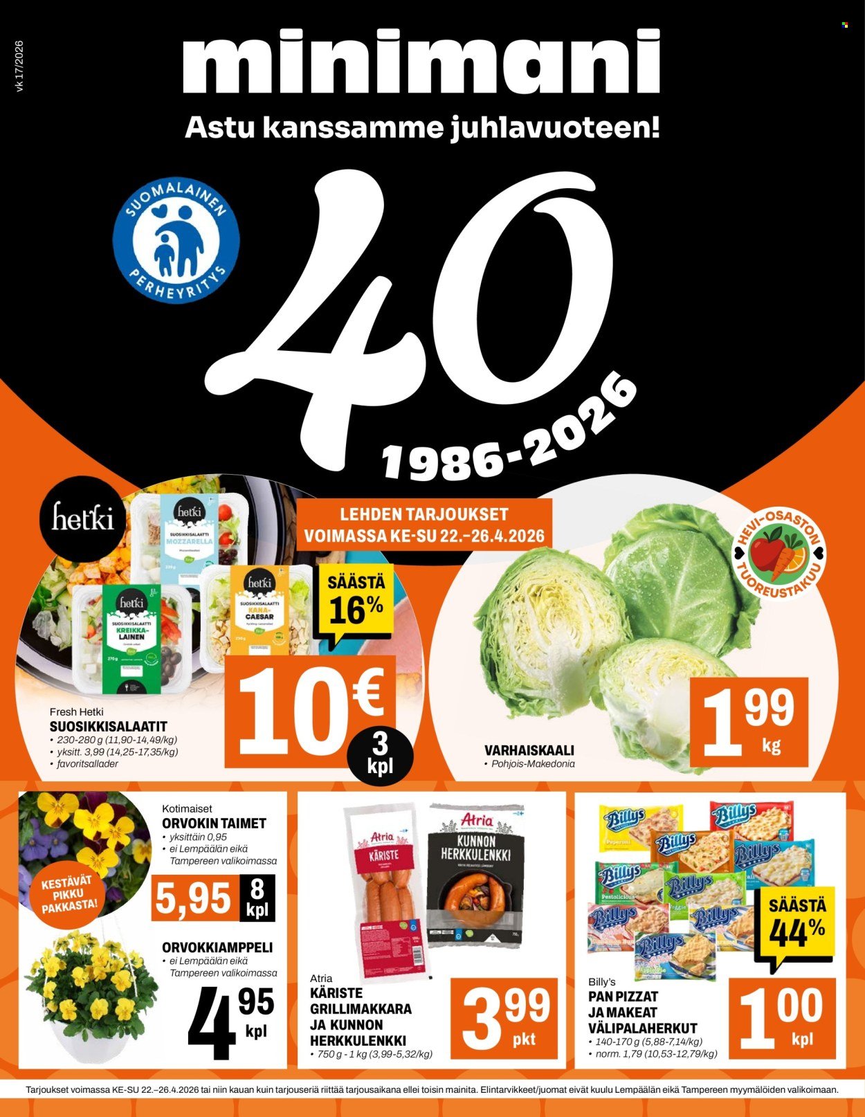MINIMANI tarjoukset - Alkaen KE 22.4.2026