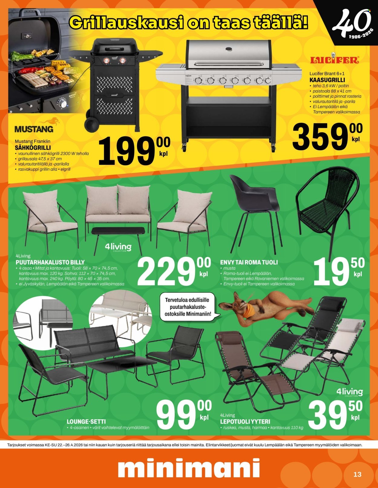 MINIMANI tarjoukset - Alkaen KE 22.4.2026