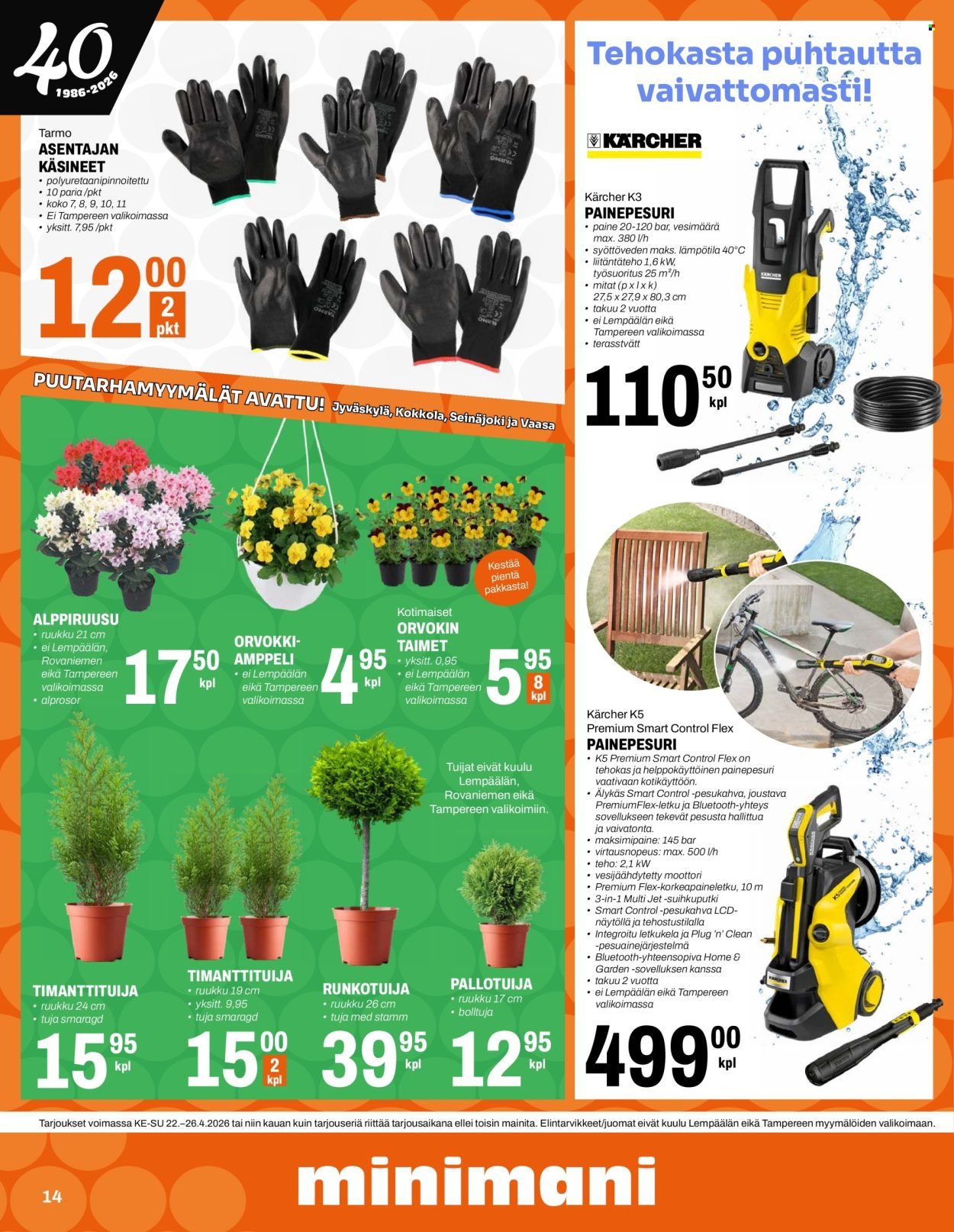 MINIMANI tarjoukset - Alkaen KE 22.4.2026