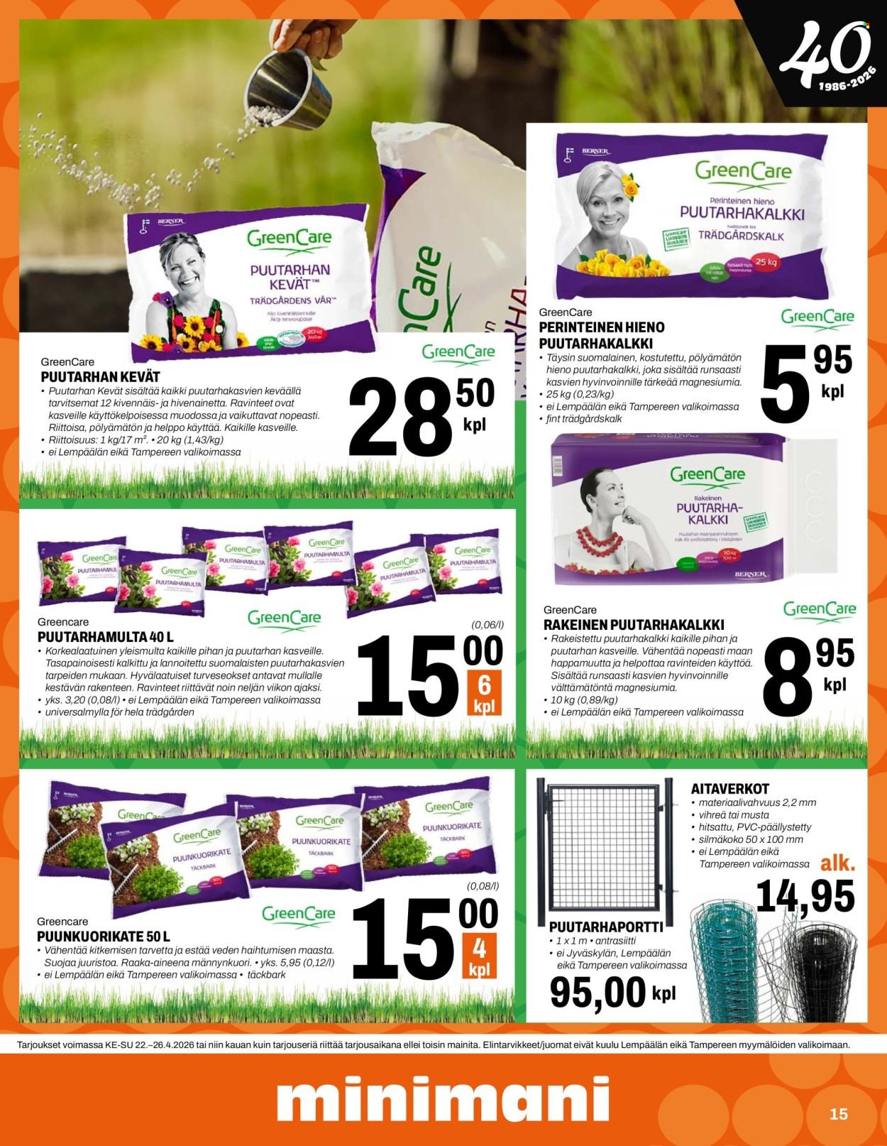 MINIMANI tarjoukset - Alkaen KE 22.4.2026