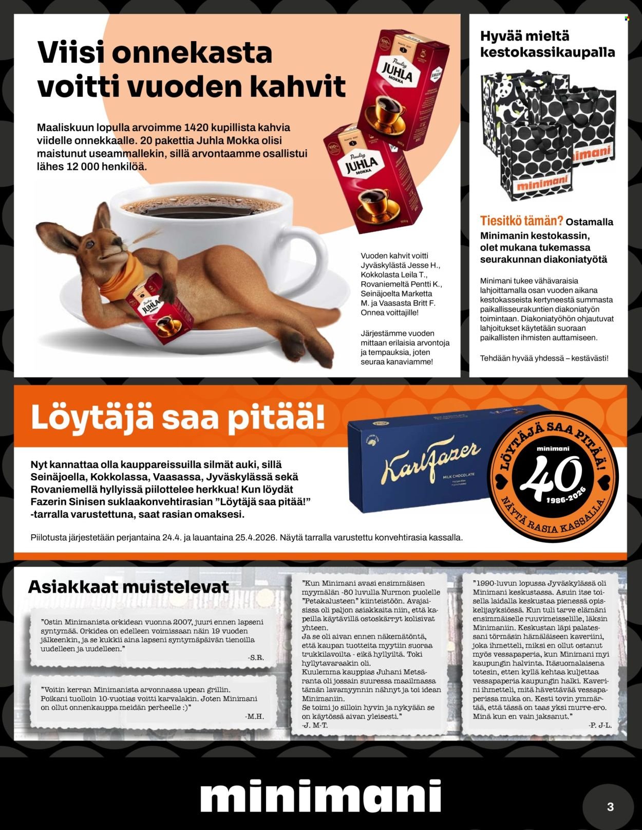 MINIMANI tarjoukset - Alkaen KE 22.4.2026