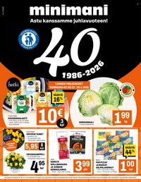 MINIMANI tarjoukset - Alkaen KE 22.4.2026