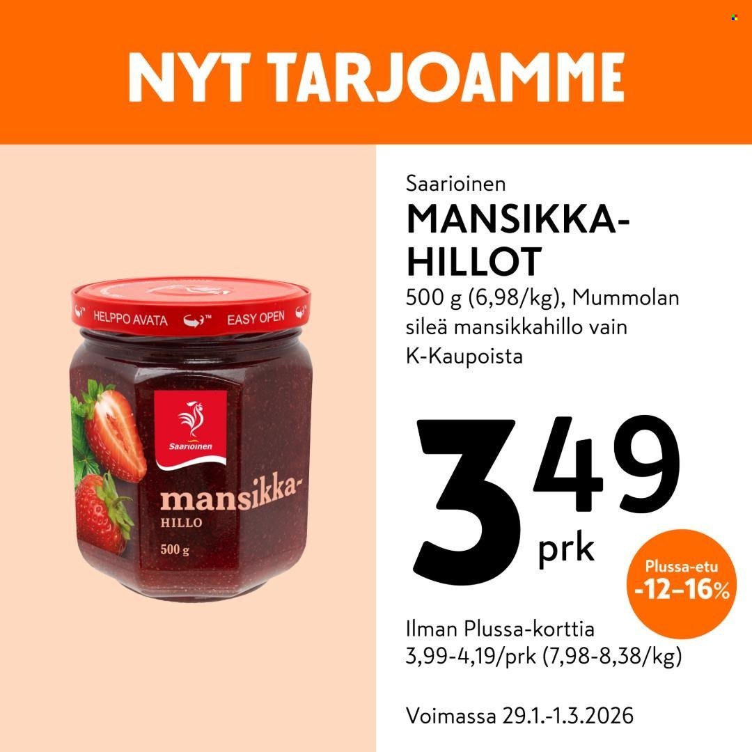 K-MARKET tarjoukset - Alkaen TO 29.1.2026