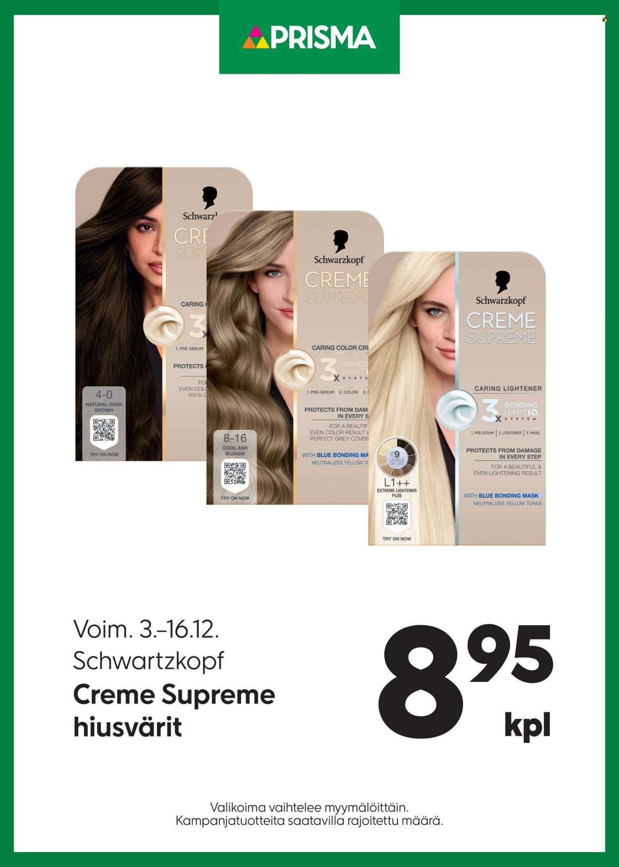 PRISMA tarjoukset - Alkaen KE 3.12.2025