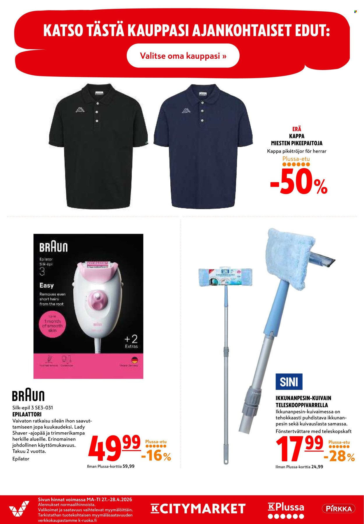 K-CITYMARKET tarjoukset - Alkaen MA 27.4.2026