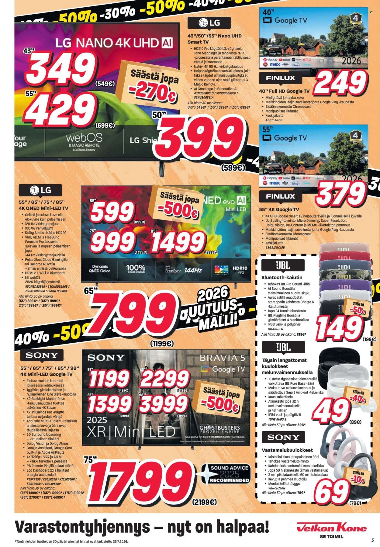VEIKON KONE tarjoukset - Alkaen MA 27.7.2026