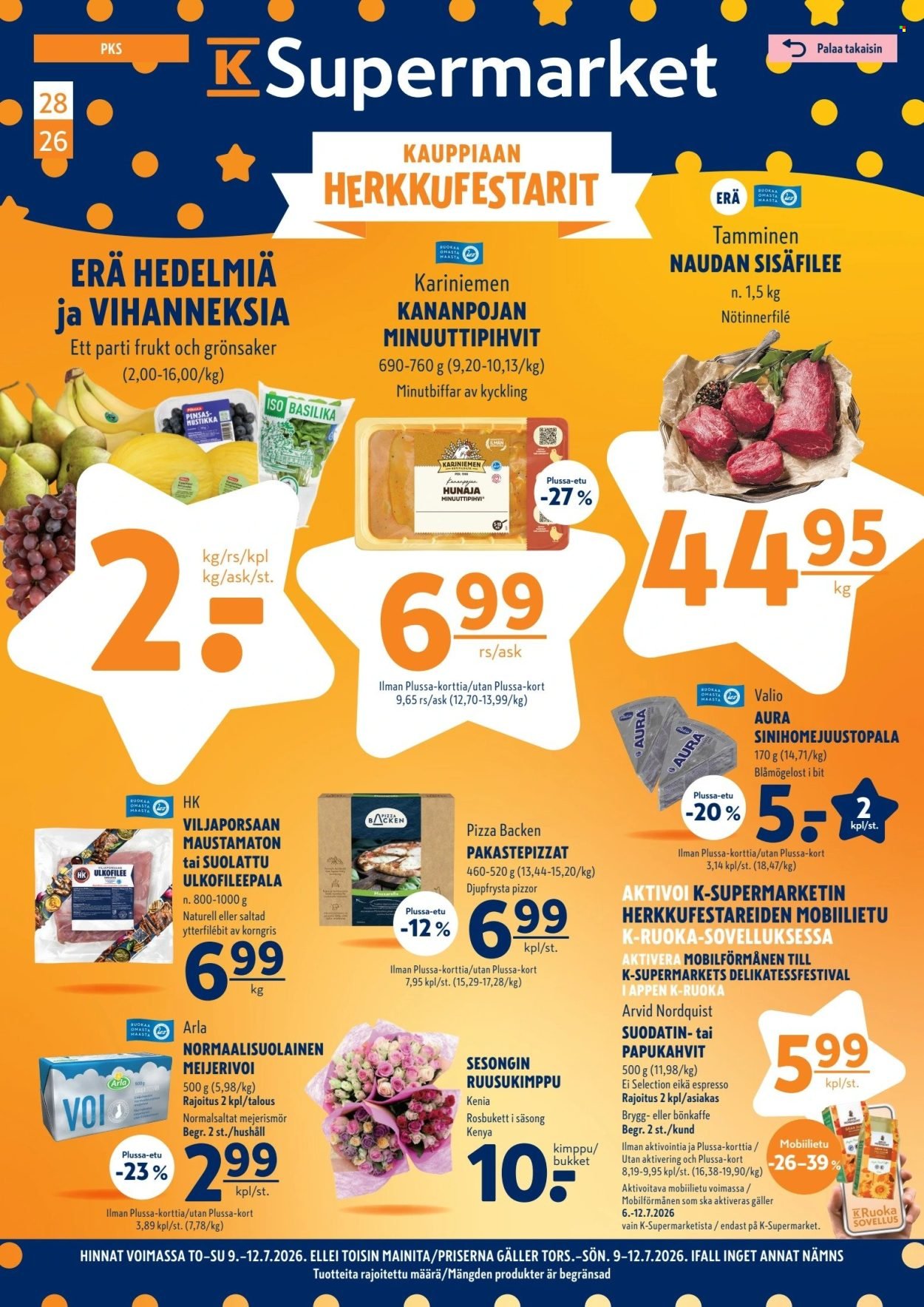 K-SUPERMARKET tarjoukset - Kauppiaan herkkufestarit