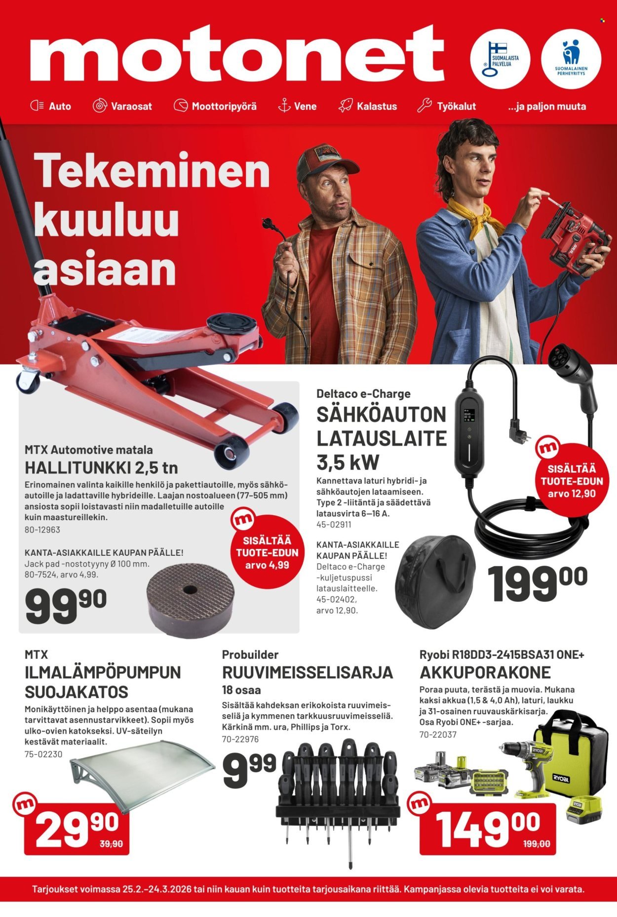 MOTONET tarjoukset - Tekeminen kuuluu asiaan